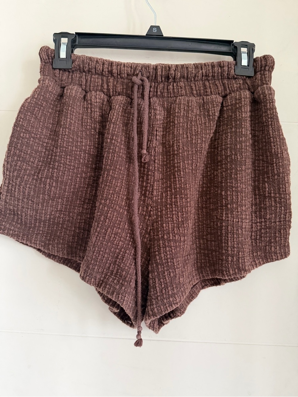 Free People Beach Cozy Ribbed Women’s Shorts - Brown Size S